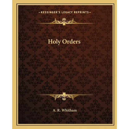 Holy Orders - Paperback