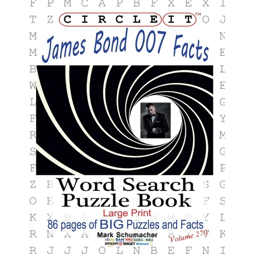 Circle It, James Bond 007 Facts, Word Search, Puzzle Book - Paperback