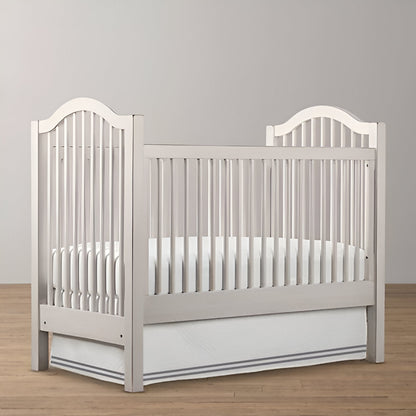 Double Embroidery Cotton Crib Skirt