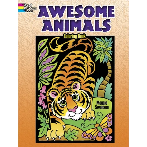 Awesome Animals Coloring Book - Paperback