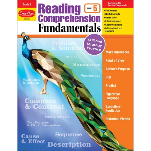 Reading Comprehension Fundamentals, Grade 5 - Paperback