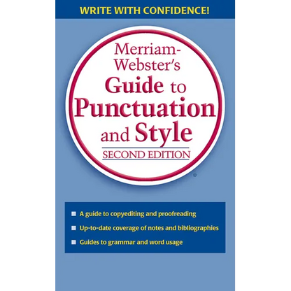 Merriam-Webster's Guide to Punctuation and Style - Mass Market Paperbound