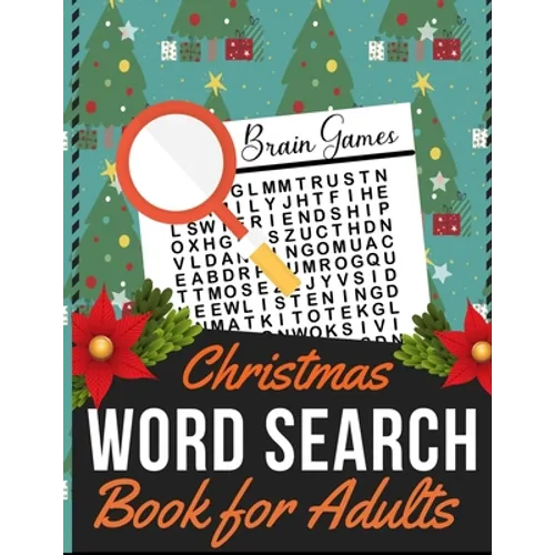 Christmas Word Search Book for Adults: Holiday themed word search puzzle book Puzzle Gift for Word Puzzle Lover Brain Exercise Game - Paperback