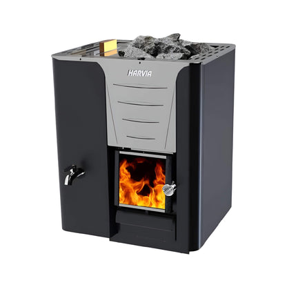 Harvia Pro 20 LS/RS 24.1KW Sauna Wood Stove With Water Tank & Sauna Stones [WK200LS/RS] (SAK27456)
