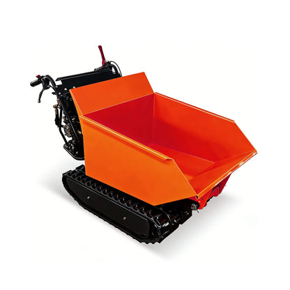 Heavy-Duty 1100LBS 10HP Gas-Powered Track Barrow With Hydraulic Assist (SAK48291)