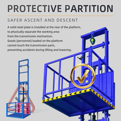 Heavy-Duty 2200 LBS Electric Hydraulic Lift Platform With Anti-Fall (SAK19456)