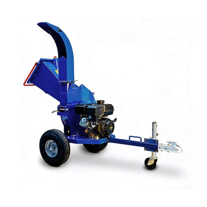 Heavy-Duty 5-Inch 15HP 420CC Gas Towable Disc Wood Chipper Shredder With Recoil Start (SAK51947)