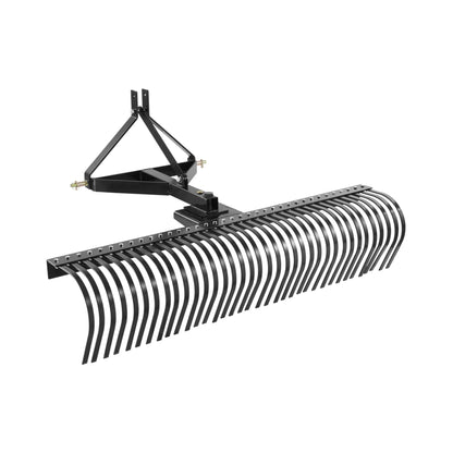 Heavy-Duty 72-Inch 3-Point Tow Behind Tractor Dethatcher Attachment With Steel Tines (SAK79426)