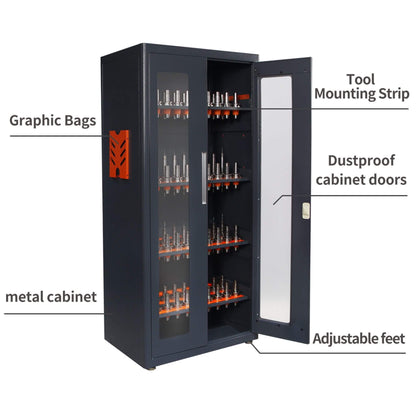 Heavy-Duty 72-Inch CNC Tool Cabinet For Garages, Workshops, And Repair Shops (SAK38240)