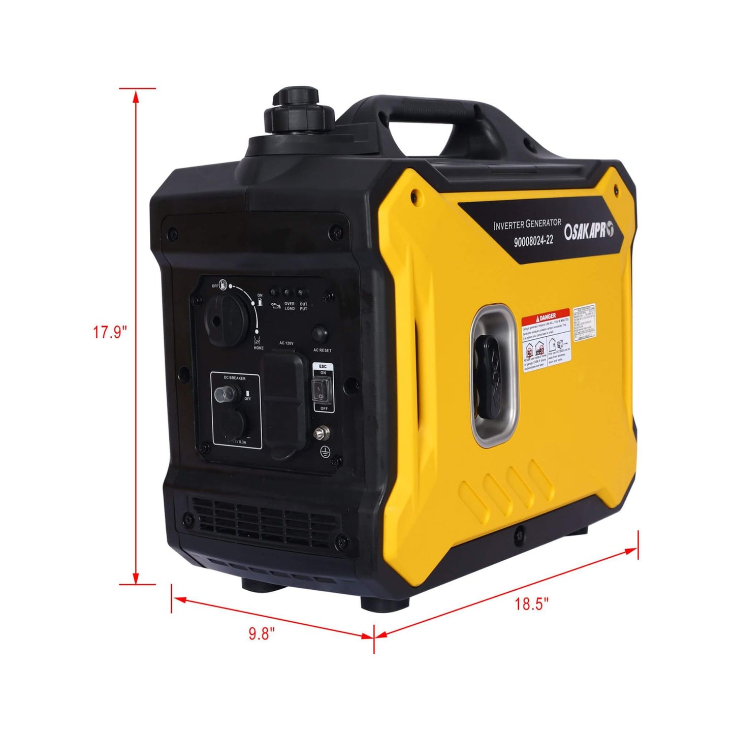Heavy-Duty 79CC Ultra Quiet 2000W Portable Inverter Gas Generator (SAK75290)