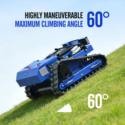 OVK Heavy-Duty 7HP Commercial Remote-Controlled Tracked Gasoline Lawn Mower (SAK94270)