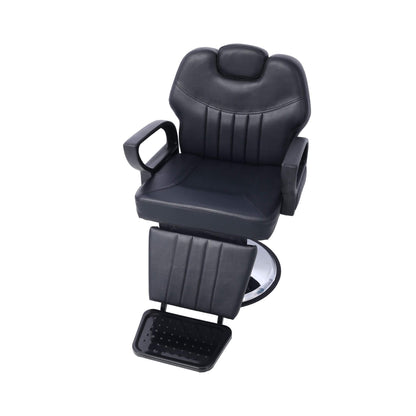 Heavy-Duty Extra-Wide PU Leather Hydraulic Reclining Barber Chair (SAK74613)
