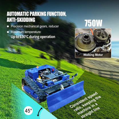 OVK Heavy-Duty Commercial Remote-Controlled Lawn Mower With Snow Plow (SAK85214)