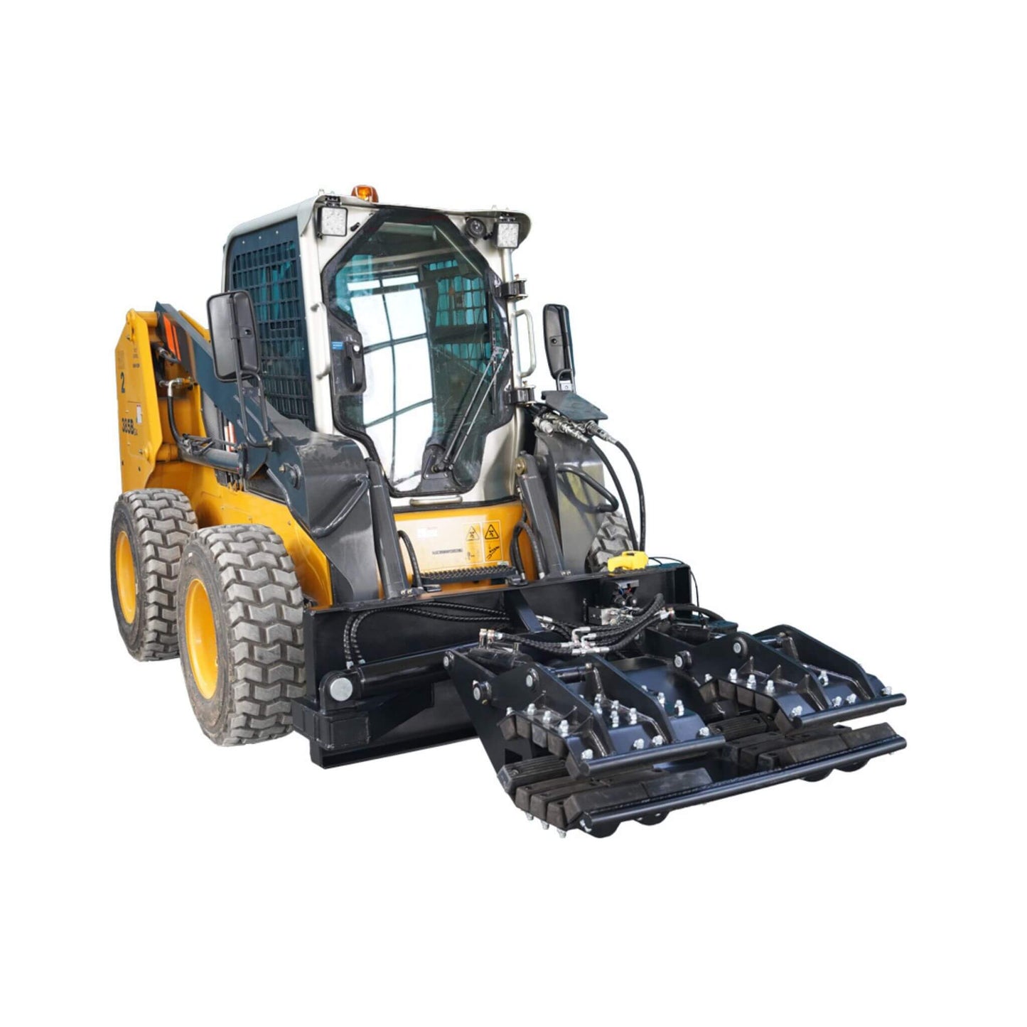 Heavy-Duty Hydraulic Grapple Rock And Pole Claw Skid Steer Attachment (SAK68042)