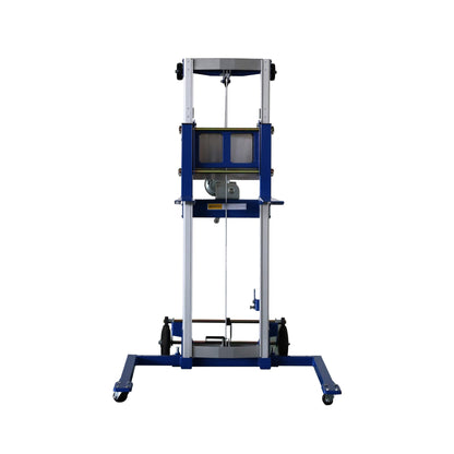 Heavy-Duty Lightweight Manual Hand Crank Straddle Stacker With Adjustable Straddle Legs, 400LBS (SAK94576)
