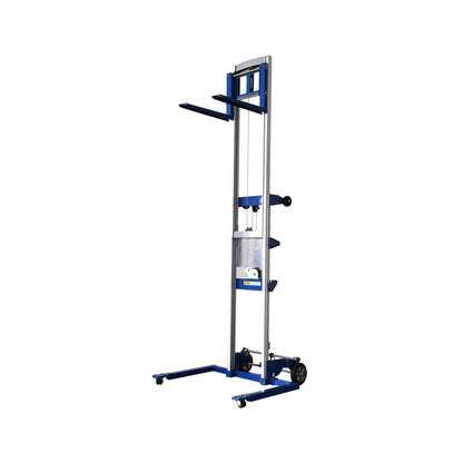 Heavy-Duty Lightweight Manual Hand Crank Straddle Stacker With Adjustable Straddle Legs, 400LBS (SAK94576)