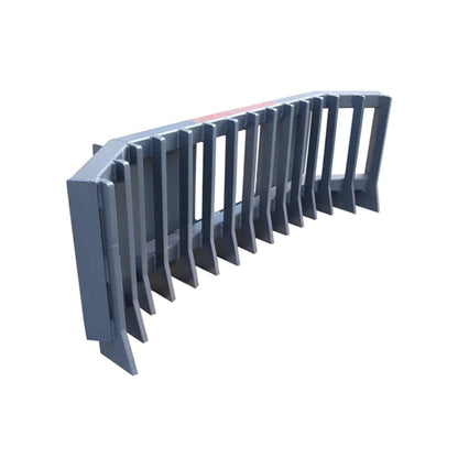 Heavy-Duty Push Stick Rake Skid Steer Attachment With Quick Attach (SAK60185)
