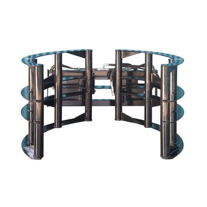 Heavy-Duty Round Hay Bale Grab Skid Steer Attachment (SAK45980)