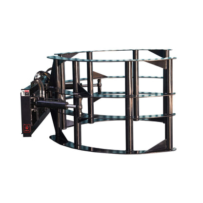 Heavy-Duty Round Hay Bale Grab Skid Steer Attachment (SAK45980)