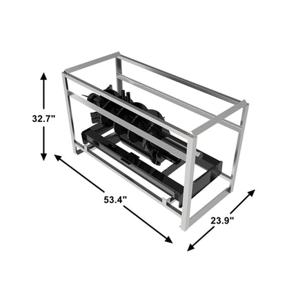 Heavy-Duty Skid Steer Auger Drive Attachment With 12-Inch Post Hole Bit (SAK25169)