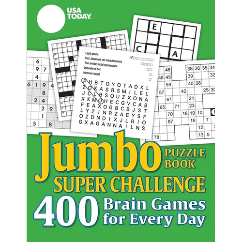 USA Today Jumbo Puzzle Book Super Challenge: 400 Brain Games for Every Day - Paperback