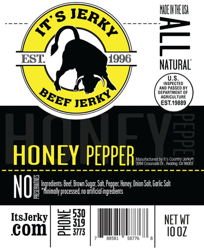 Honey Pepper Beef Jerky 10oz