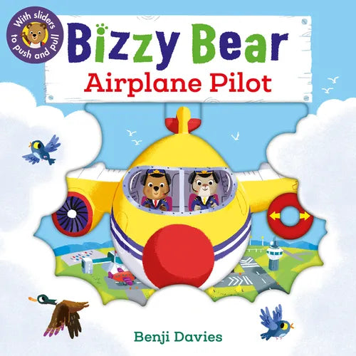 Bizzy Bear: Airplane Pilot: (Interactive Board Book about Aircraft Planes for Toddlers - With Sturdy Tabs and Slides to Push and Pull) - Board Book