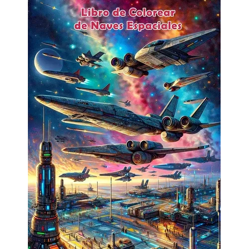 Libro de Colorear de Naves Espaciales - Paperback