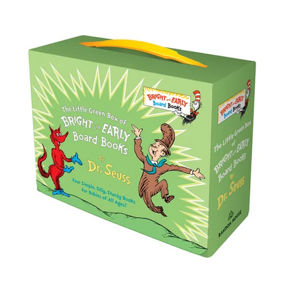 Little Green Boxed Set of Bright and Early Board Books: Fox in Socks; Mr. Brown Can Moo! Can You?; There's a Wocket in My Pocket!; Dr. Seuss's ABC - Hardcover