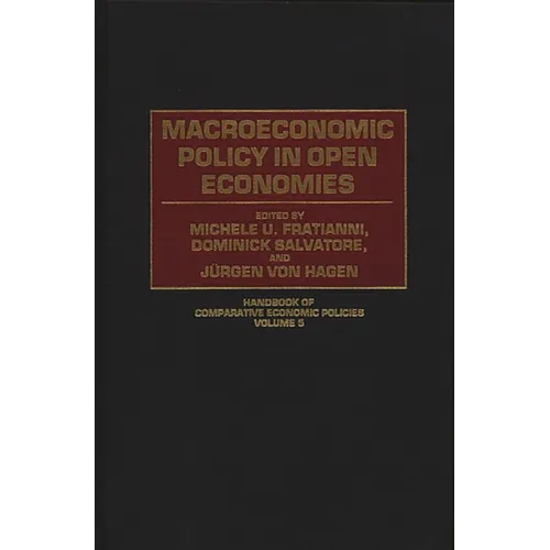 Macroeconomic Policy in Open Economies - Hardcover