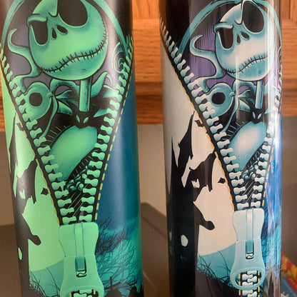 20oz Tumblers Glow in the Dark Blank White Red Coral Blue Green or Pink Stainless Sublimation Tumbler W/Straw, lid & Box