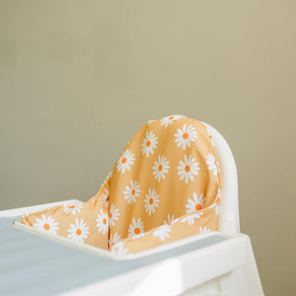 Daisy Floral Cushion Cover for IKEA Antilop Highchair: Wipeable, Highchair Accessories
