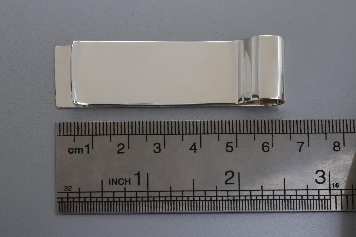 Personalized Sterling Silver Money Clip - Engraved Cash Holder