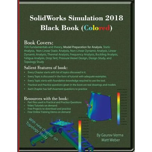 SolidWorks Simulation 2018 Black Book (Colored) - Paperback
