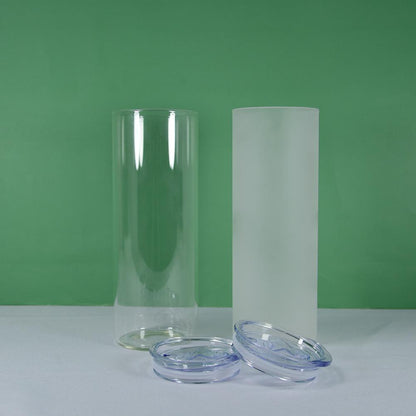 25oz Sublimation Blank Glass Tumbler (Clear or Frosted)