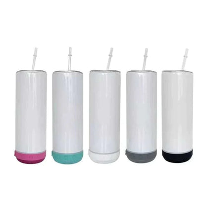 Bulk Pack 20oz Sublimation Bluetooth speaker tumbler. Music Tumblers W/ Lid, Speaker & Straw