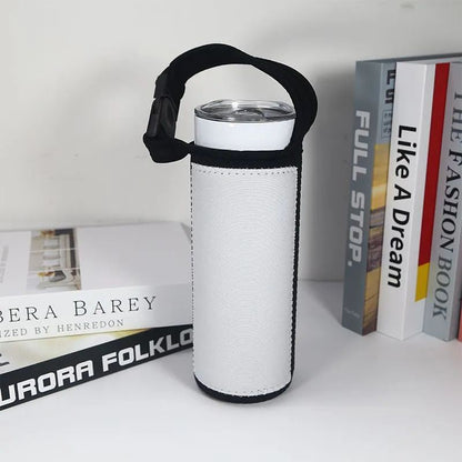 DIY dye Sublimation Blank Neoprene 20oz tumbler tote pouch holder with adjustable strap