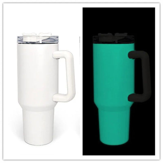40oz Sublimation Glow in Dark Stainless Tumbler