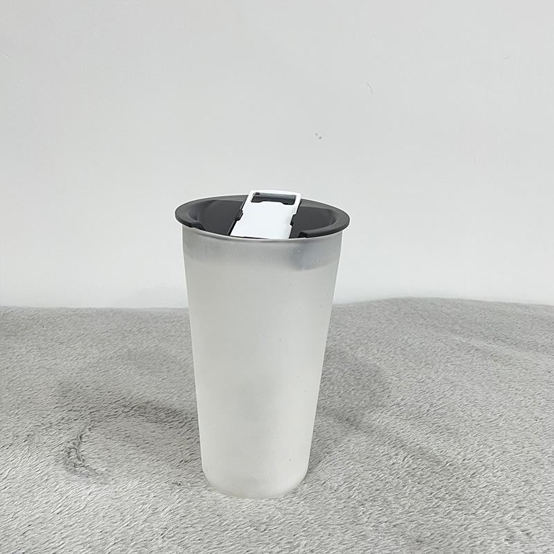 20oz Sublimation Glass Mug With Sub bottle Opener Lids (Clear or Frosted)