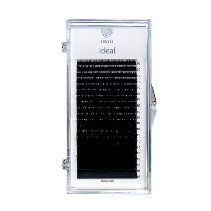 Ideal Eyelash Extensions | 20 Lines | Black | C D Curl | 0.07 & 0.10 & 0.15 | 7–20mm | Lovely