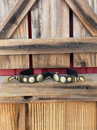 Black Silver Concho Spur