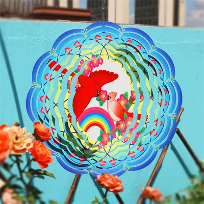 Double Sides DIY Designs Heat Transfer Printing 10 Inch Sublimation Blank Aluminum Metal Wind Spinner