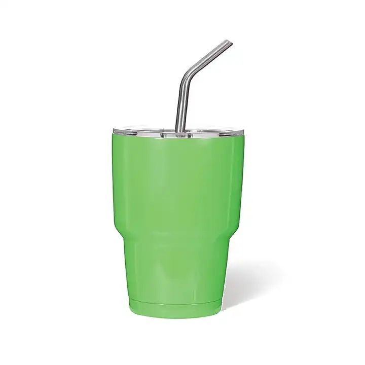 3oz DIY Blank Sublimation shot glass Tumbler double insulated with stainless straw