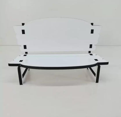 Sublimation Blank MDF memorial benches blank wooden ornament (3 Styles)