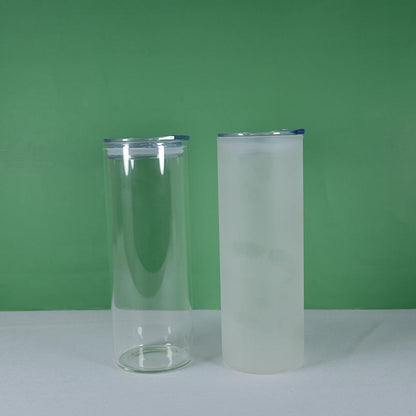 25oz Sublimation Blank Glass Tumbler (Clear or Frosted)