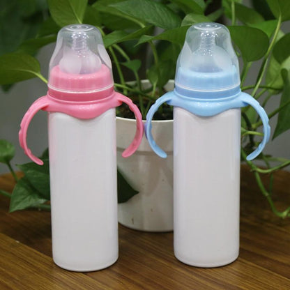 Blank 8oz Sublimation baby bottle (Blue or Pink)