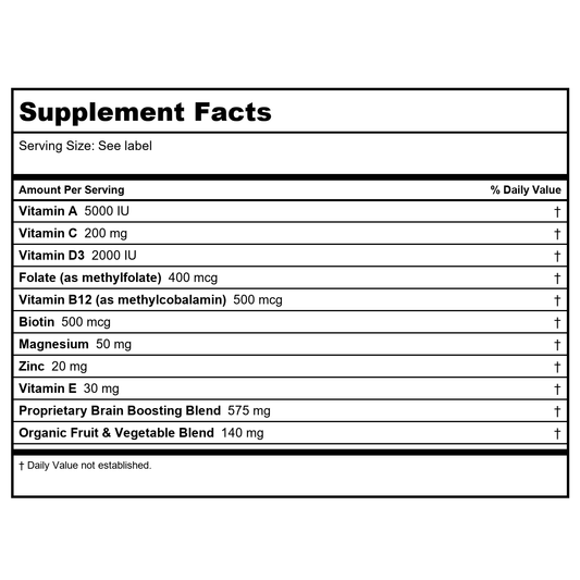 BrainMD NeuroVite Plus 120 Capsules