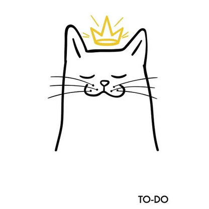 To Do: To-Do Lists with Checkboxes - Cute Cat - Paperback