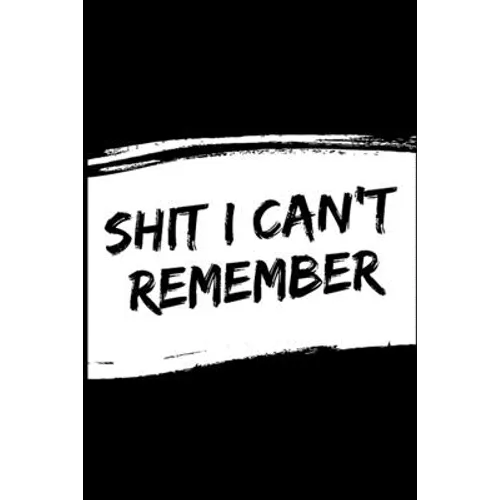 Shit i can't remember - Paperback