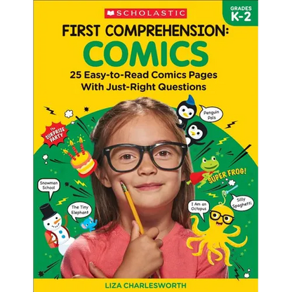 First Comprehension: Comics: 25 Easy-To-Read Comics with Just-Right Questions - Paperback